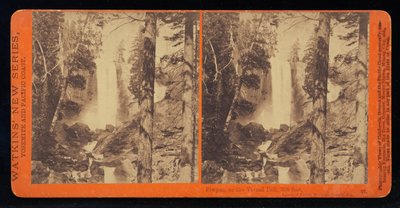 Piwyac, or the Vernal Fall at Low Water, 300 Feet, Yosemite Valley, Mariposa County, California by Carleton E. Watkins